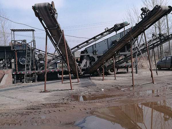 自制移动式破碎站租赁